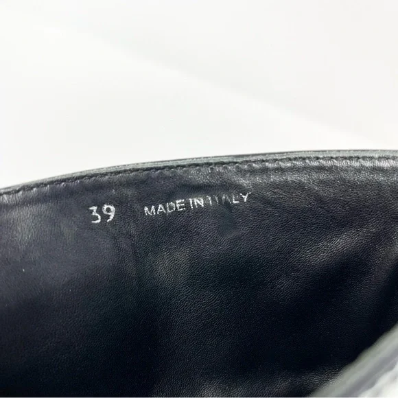 Miu Miu Faux Fur Furry Flat Tall Shearling Winter Boots Shoes Black Buckle 39 9 - Picture 8 of 11